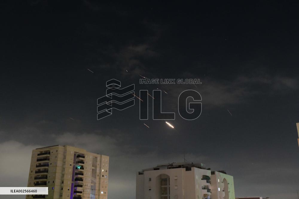 (FOCUS) ISRAEL-TEL AVIV-IRAN-DRONE-MISSILE ATTACKS