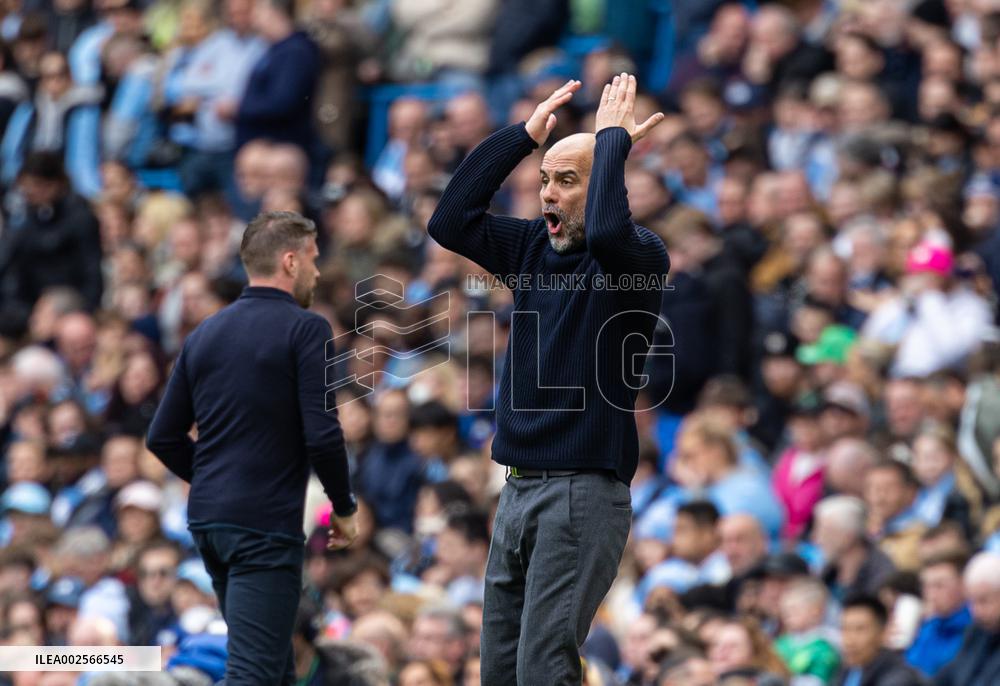 (SP)BRITAIN-MANCHESTER-FOOTBALL-ENGLISH PREMIER LEAGUE-MANCHESTER CITY VS LUTON TOWN