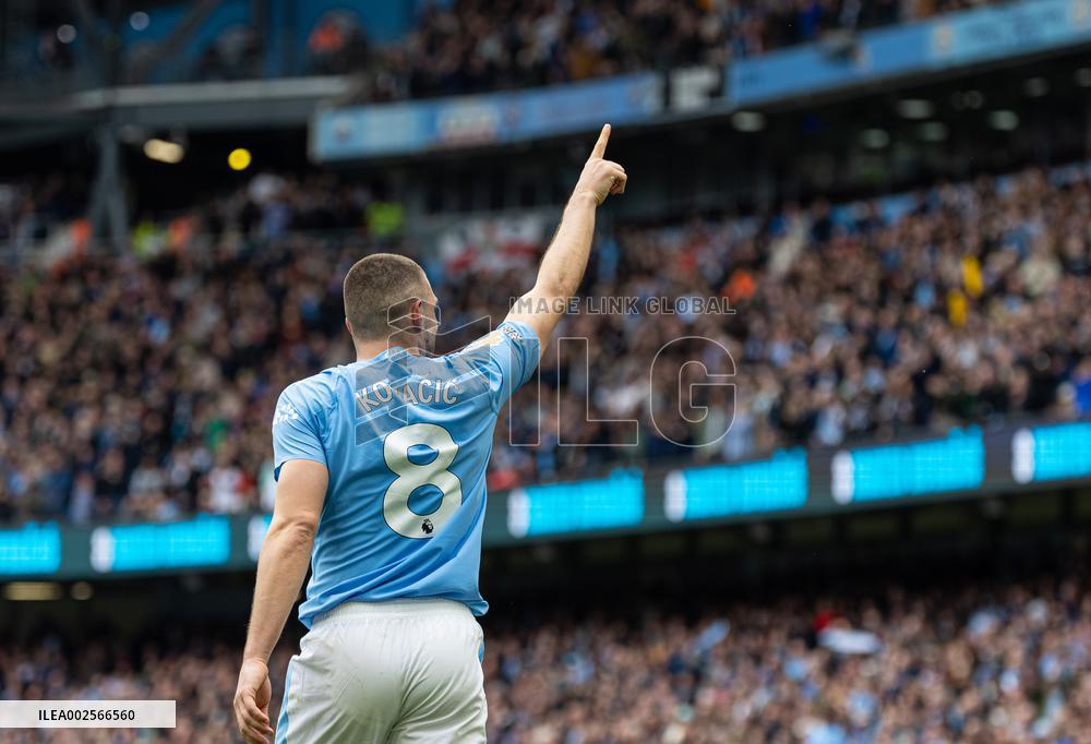 (SP)BRITAIN-MANCHESTER-FOOTBALL-ENGLISH PREMIER LEAGUE-MANCHESTER CITY VS LUTON TOWN