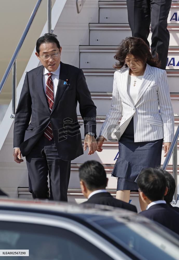 Japan PM Kishida returns from U.S.