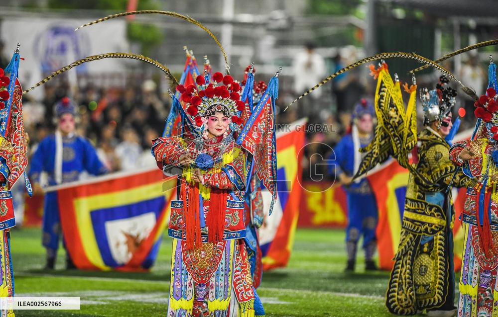 (SP)CHINA-RONGJIANG-FOOTBALL-VILLAGE SUPER LEAGUE-FRIENDLY MATCH(CN)