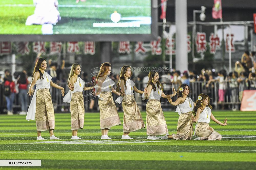 (SP)CHINA-RONGJIANG-FOOTBALL-VILLAGE SUPER LEAGUE-FRIENDLY MATCH(CN)