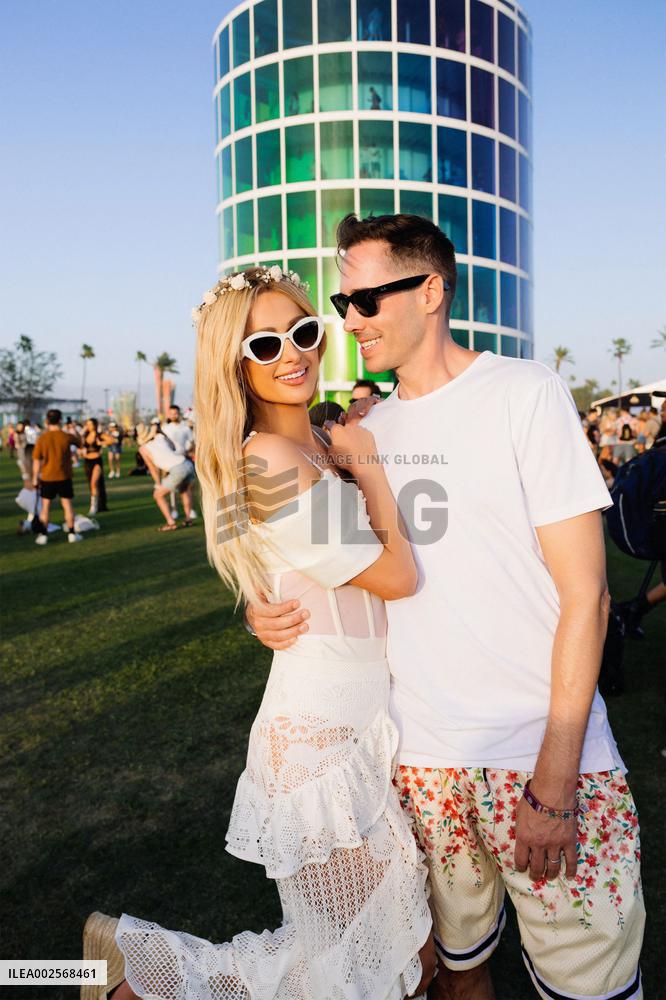 Paris Hilton Celebrating Coachella Weekend One With Absolut - Indio