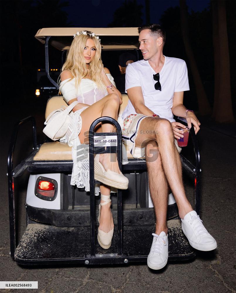 Paris Hilton Celebrating Coachella Weekend One With Absolut - Indio