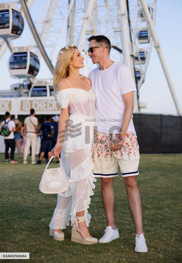 Paris Hilton Celebrating Coachella Weekend One With Absolut - Indio