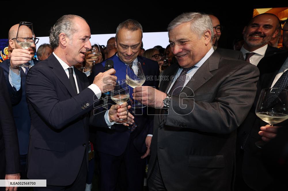 Vinitaly 2024, ribbon cutting for the international wine and spirits exhibition - Verona