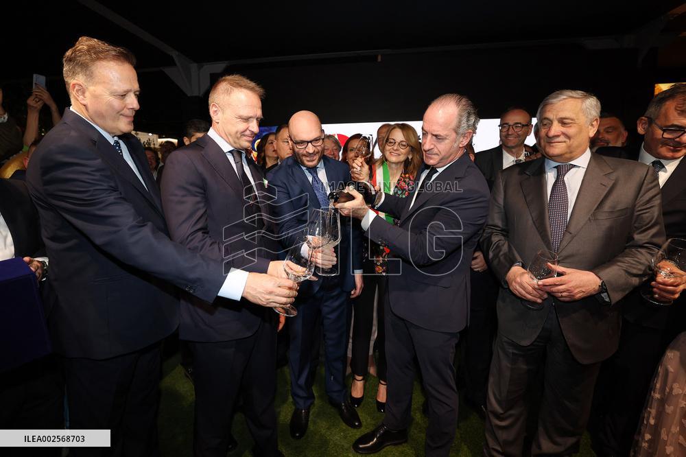 Vinitaly 2024, ribbon cutting for the international wine and spirits exhibition - Verona