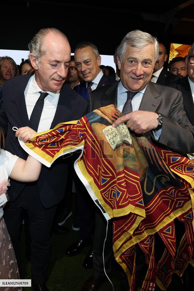 Vinitaly 2024, ribbon cutting for the international wine and spirits exhibition - Verona