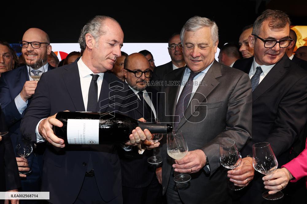 Vinitaly 2024, ribbon cutting for the international wine and spirits exhibition - Verona