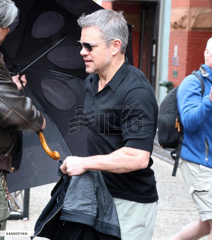 Jennifer Lopez Heads To Lunch With Matt Damon - NYC