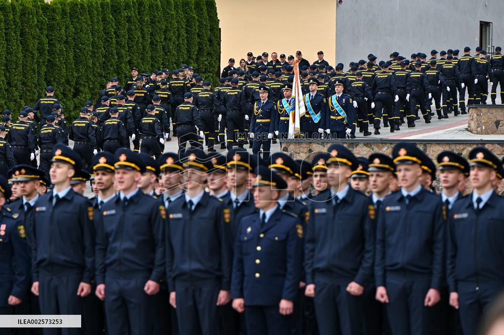 Graduation of Emergency Services cadets takes place in Lviv