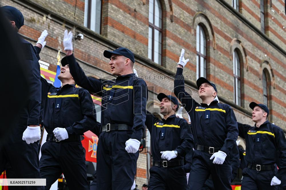 Graduation of Emergency Services cadets takes place in Lviv