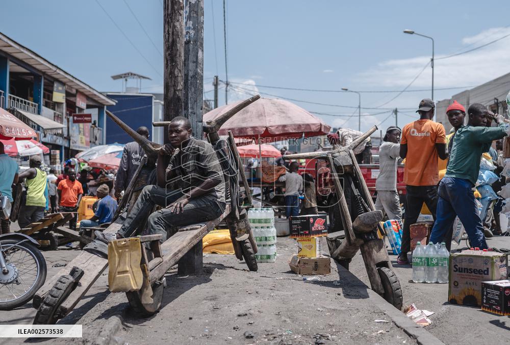 DR CONGO-GOMA-TRANSPORTATION-CHUKUDU