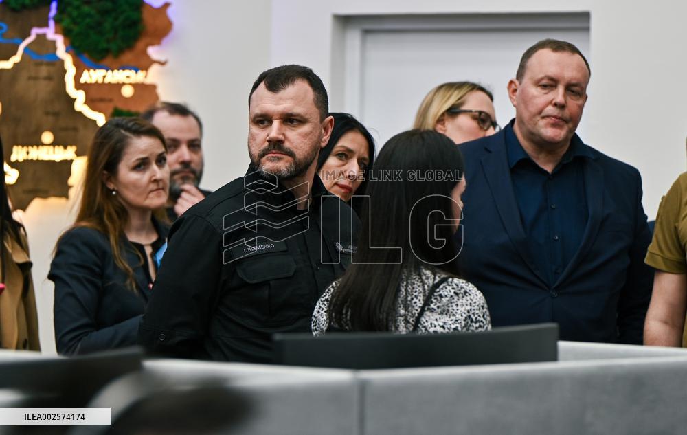 Interior Ministers of Estonia, Latvia and Lithuania visit call center of Service 112 in Lviv