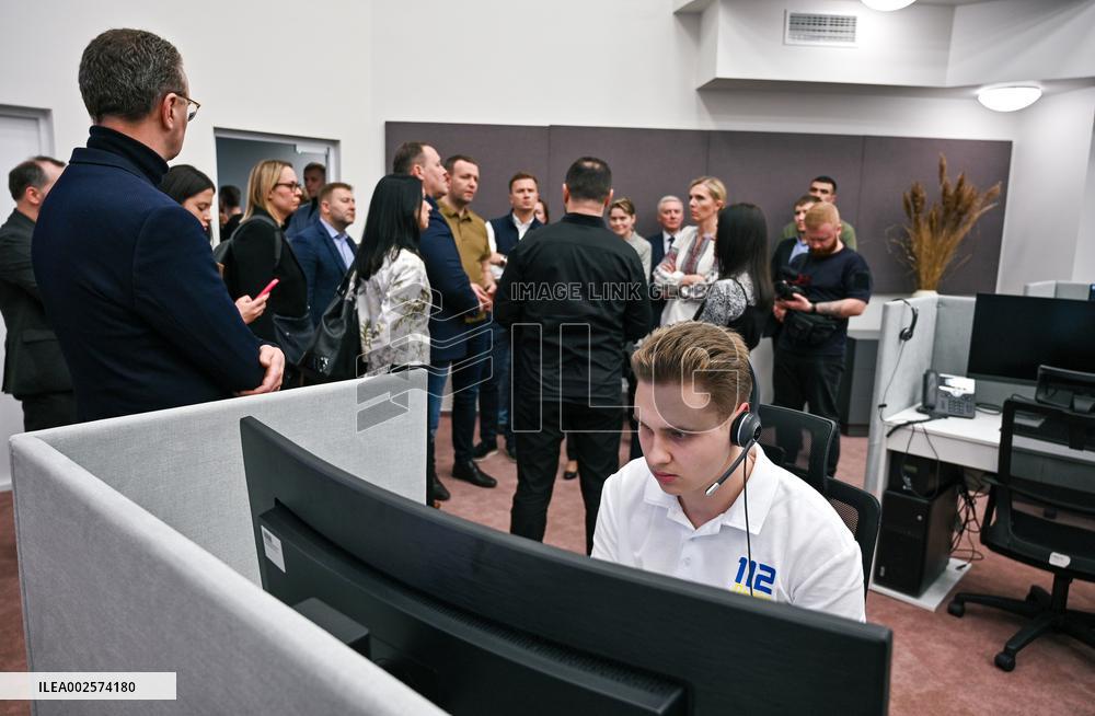 Interior Ministers of Estonia, Latvia and Lithuania visit call center of Service 112 in Lviv