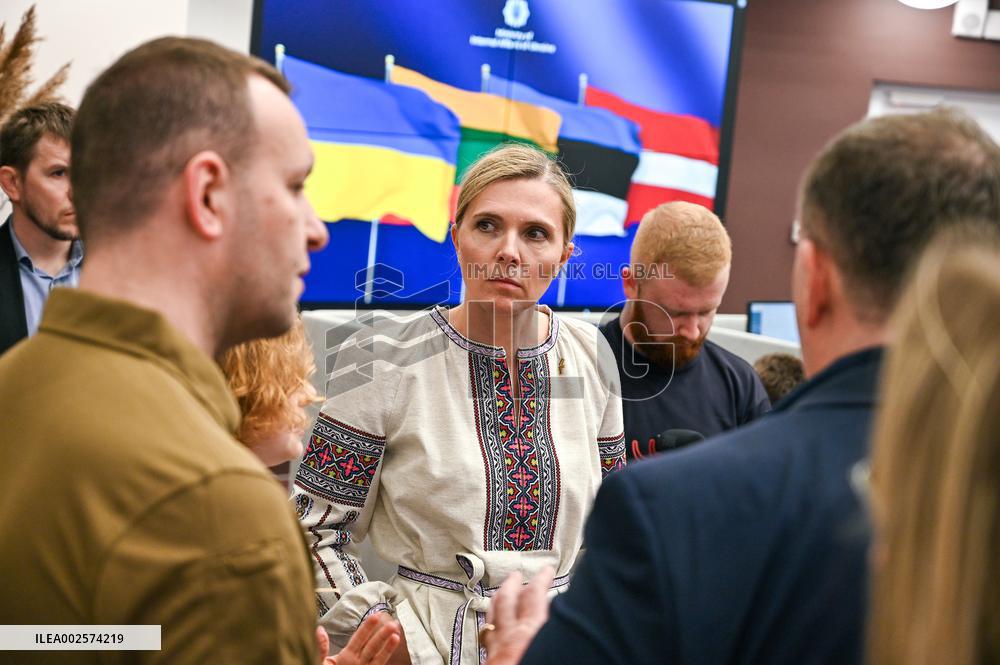 Interior Ministers of Estonia, Latvia and Lithuania visit call center of Service 112 in Lviv