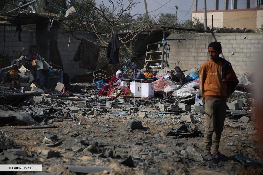 MIDEAST-GAZA-RAFAH-ISRAEL-AIRSTRIKE