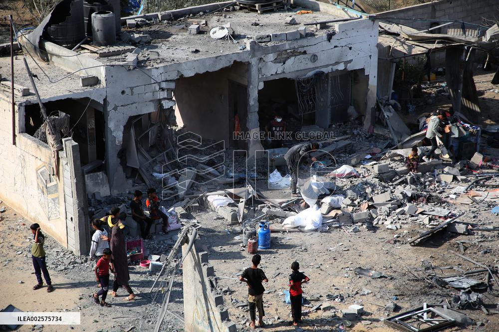 MIDEAST-GAZA-RAFAH-ISRAEL-AIRSTRIKE