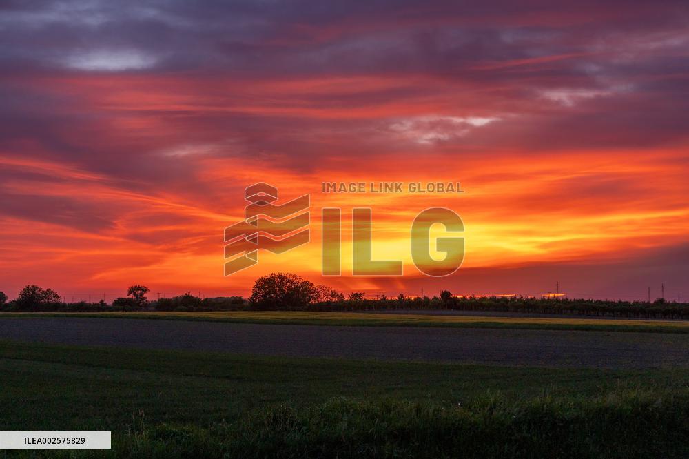 CROATIA-OSIJEK-SUNSET