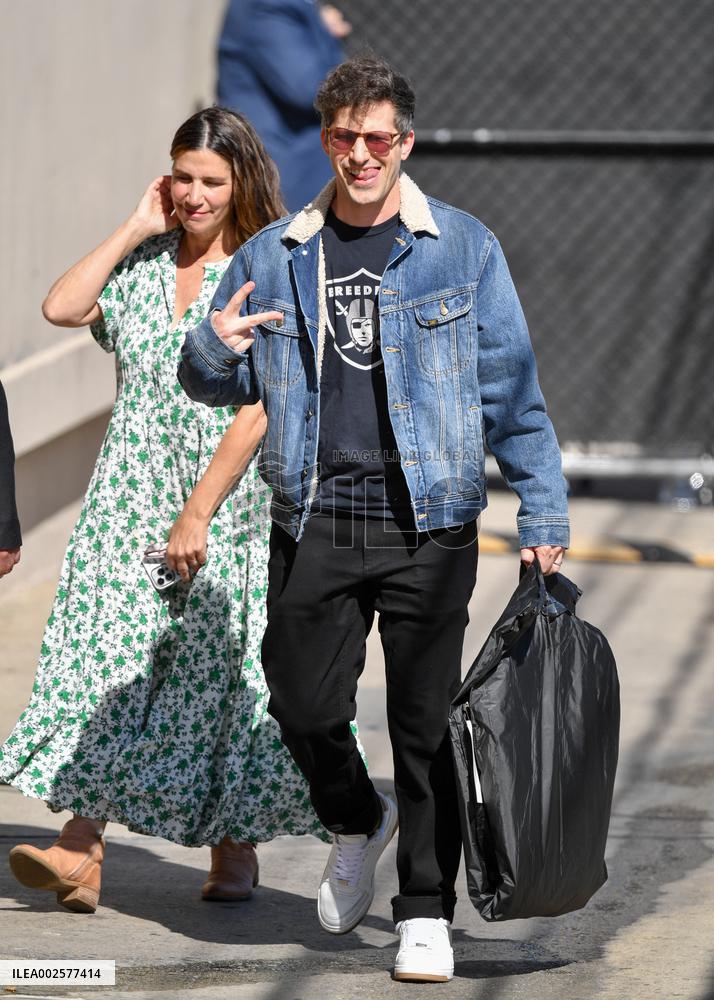 Andy Samberg At Jimmy Kimmel Live - LA