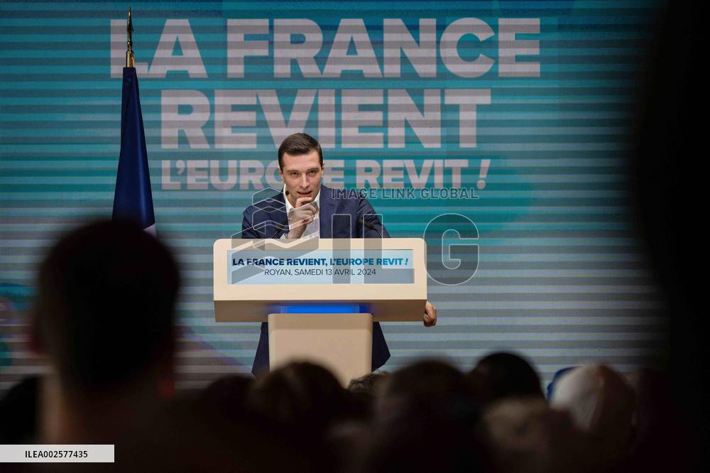 Jordan Bardella Meeting - Royan
