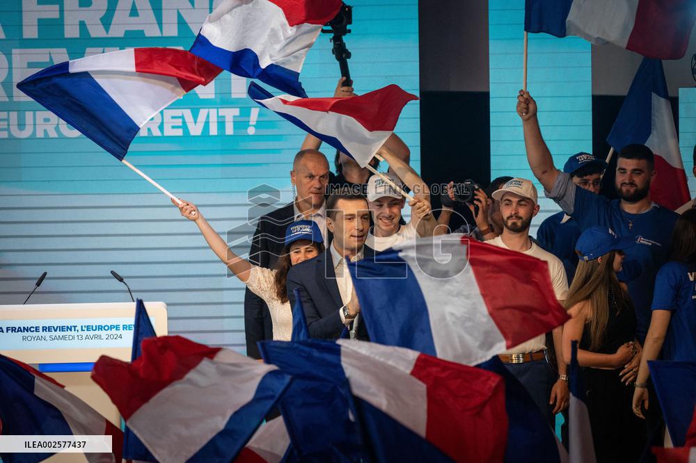 Jordan Bardella Meeting - Royan
