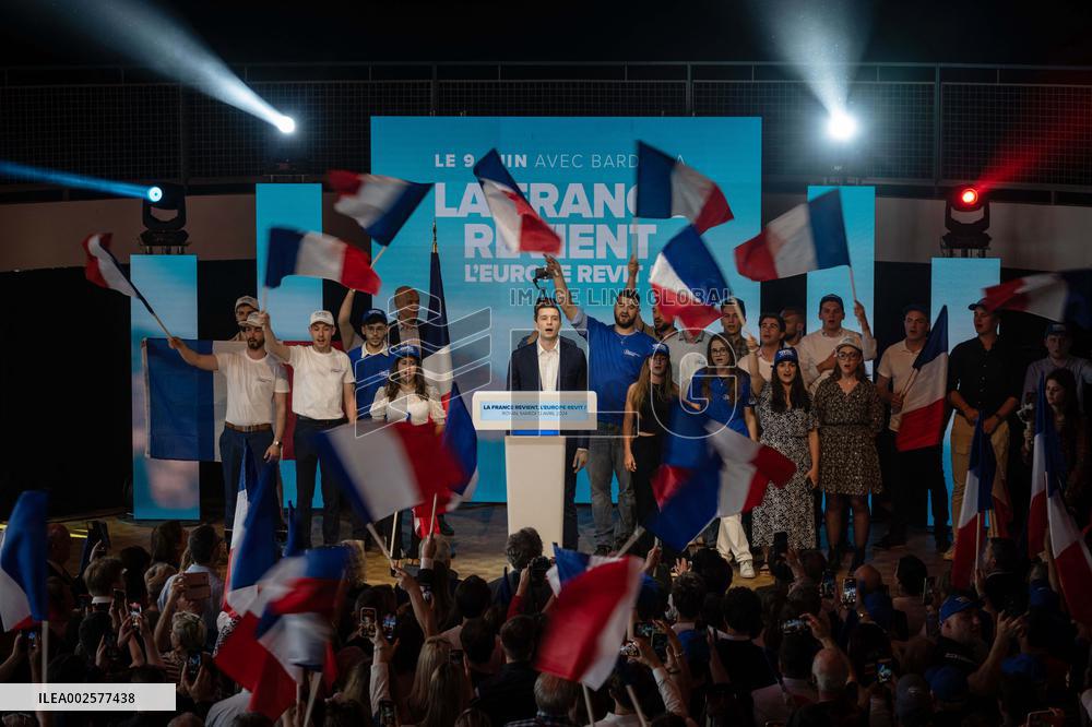 Jordan Bardella Meeting - Royan