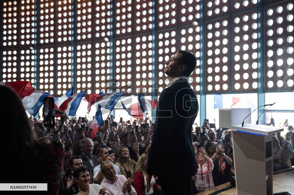 Jordan Bardella Meeting - Royan