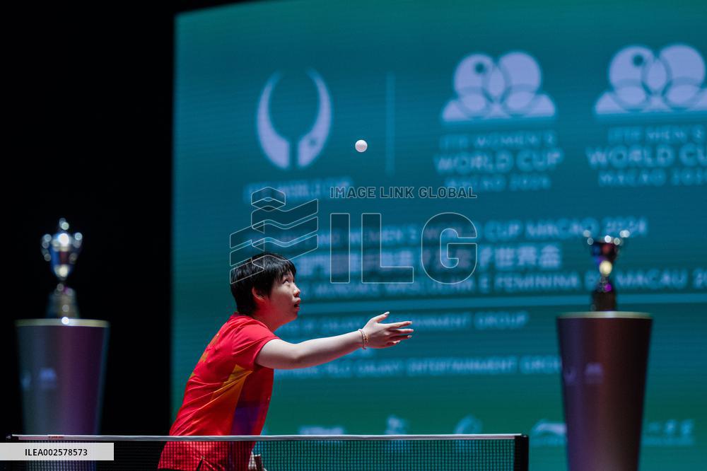 (SP)CHINA-MACAO-TABLE TENNIS-ITTF WORLD CUP-WOMEN'S SINGLES