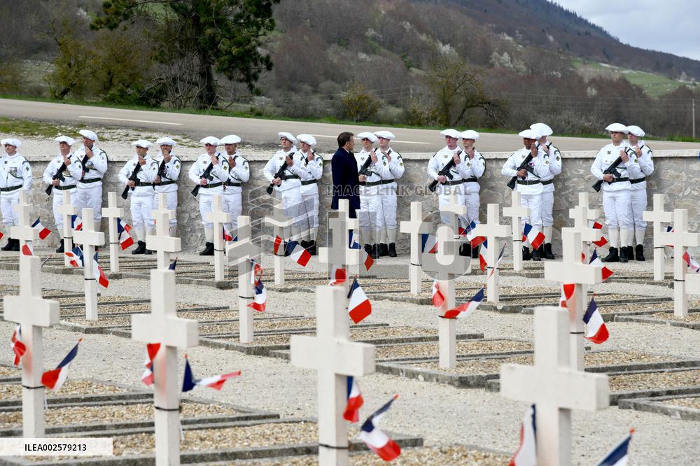 Tribute Ceremony For The Vercors Resistances And Civilian Victims in Vassieux-en-Vercors