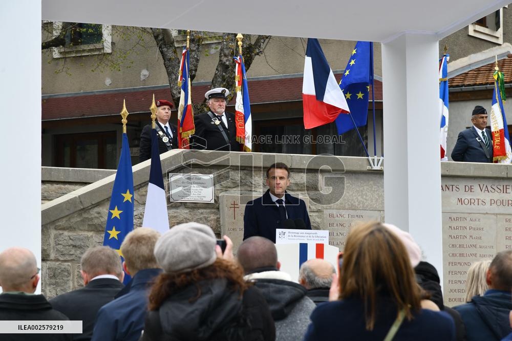 Tribute Ceremony For The Vercors Resistances And Civilian Victims in Vassieux-en-Vercors