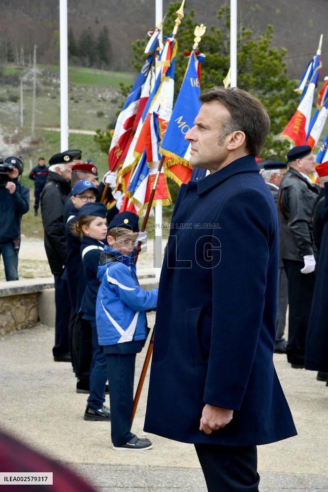 Tribute Ceremony For The Vercors Resistances And Civilian Victims in Vassieux-en-Vercors