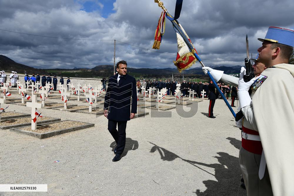 Tribute Ceremony For The Vercors Resistances And Civilian Victims in Vassieux-en-Vercors