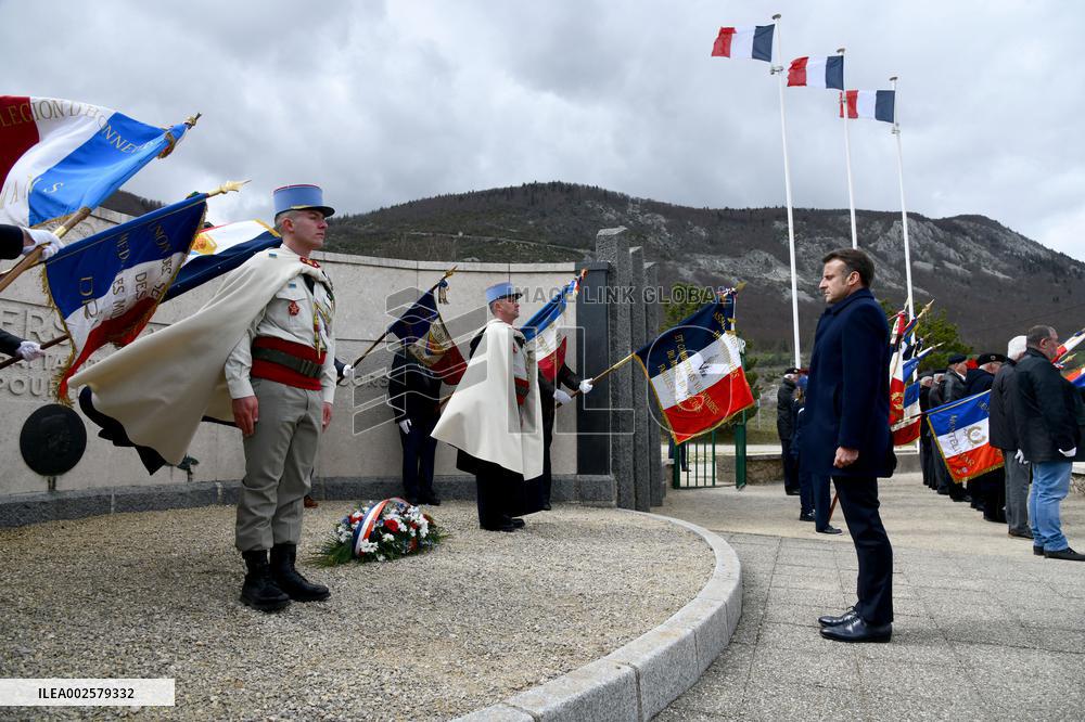 Tribute Ceremony For The Vercors Resistances And Civilian Victims in Vassieux-en-Vercors