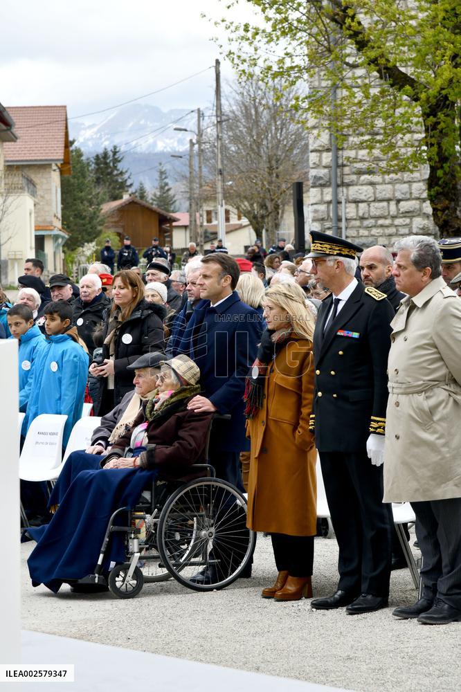 Tribute Ceremony For The Vercors Resistances And Civilian Victims in Vassieux-en-Vercors