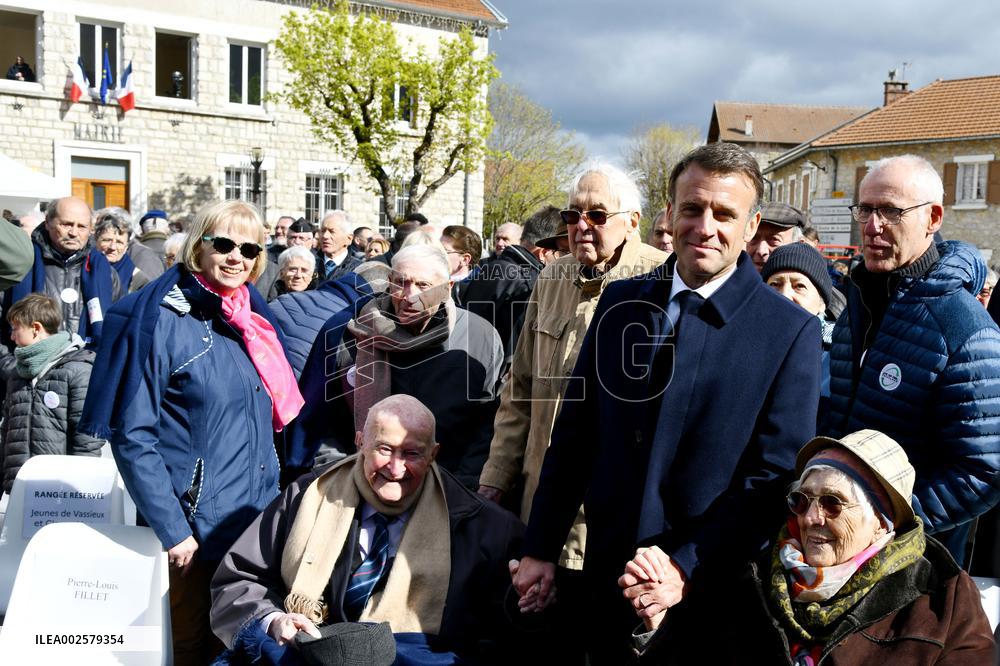 Tribute Ceremony For The Vercors Resistances And Civilian Victims in Vassieux-en-Vercors
