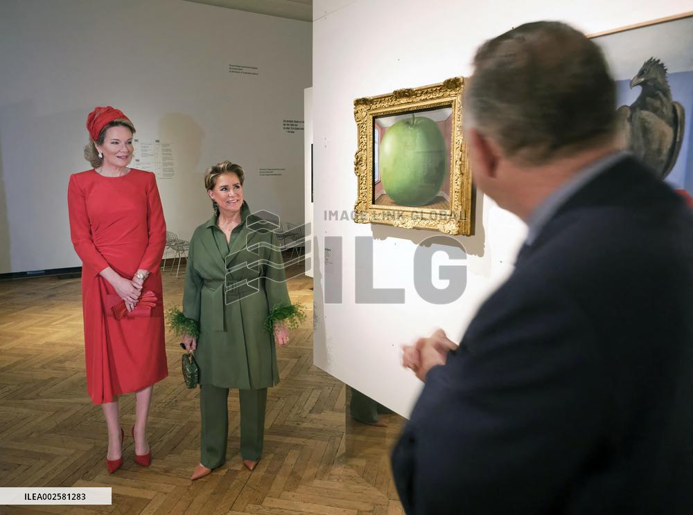 Royals Visit Exhibition On Surrealism - Brussels