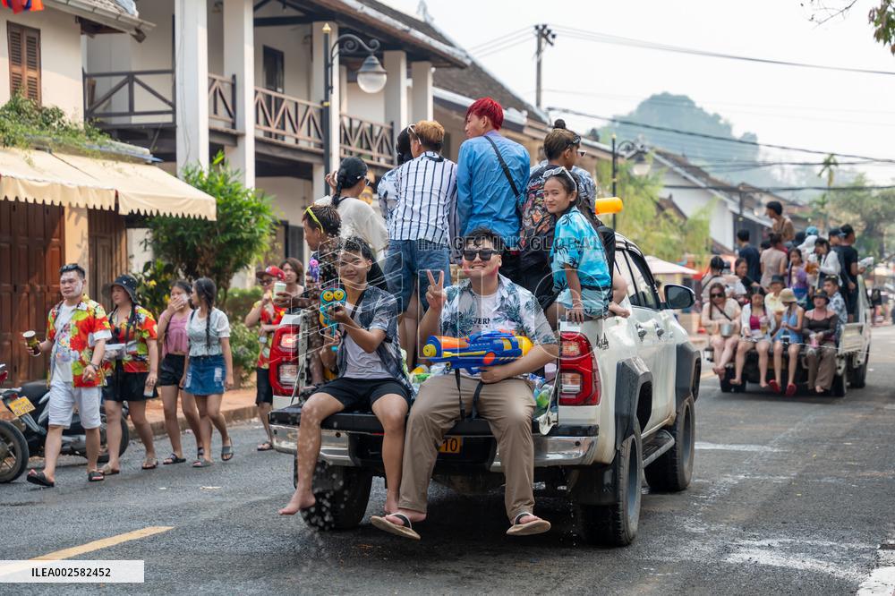 LAOS-LUANG PRABANG-SONGKRAN FESTIVAL-CELEBRATION