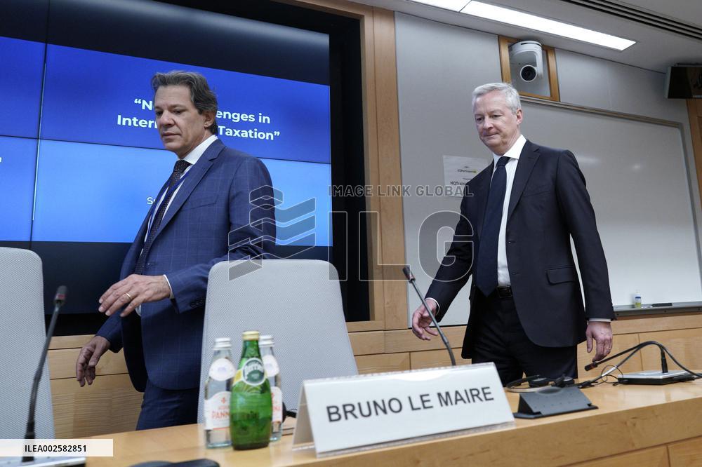Bruno Le Maire briefing on taxation - Washington