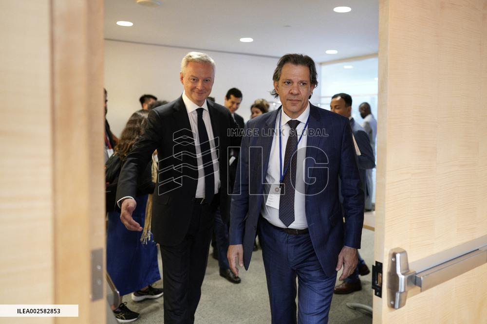 Bruno Le Maire briefing on taxation - Washington