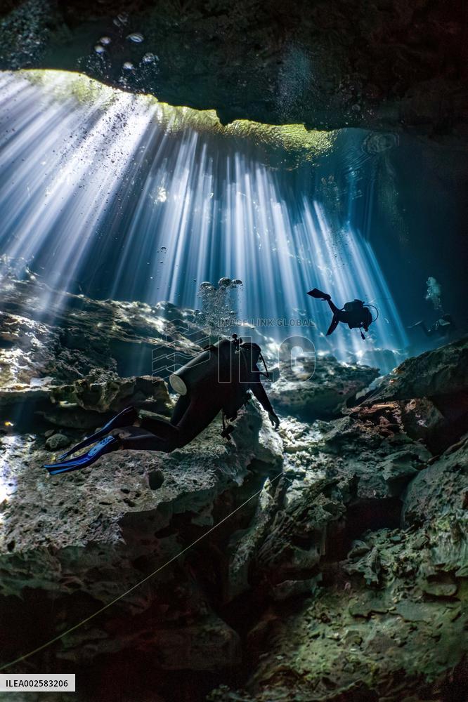 Scuba Diving In World Famous Cenotes In Tulum - Mexico