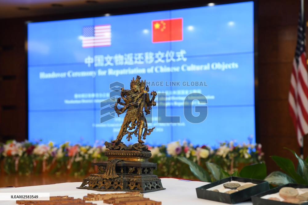 U.S.-NEW YORK-CHINA-CULTURAL OBJECTS-RETURNING