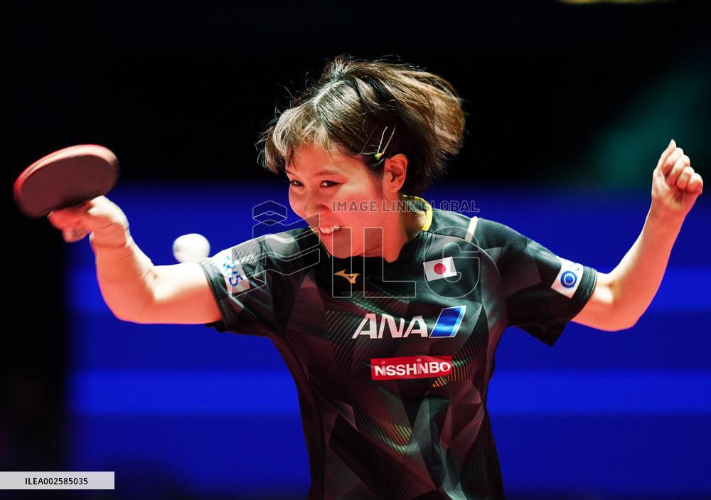 (SP)CHINA-MACAO-TABLE TENNIS-ITTF WORLD CUP-WOMEN'S SINGLES