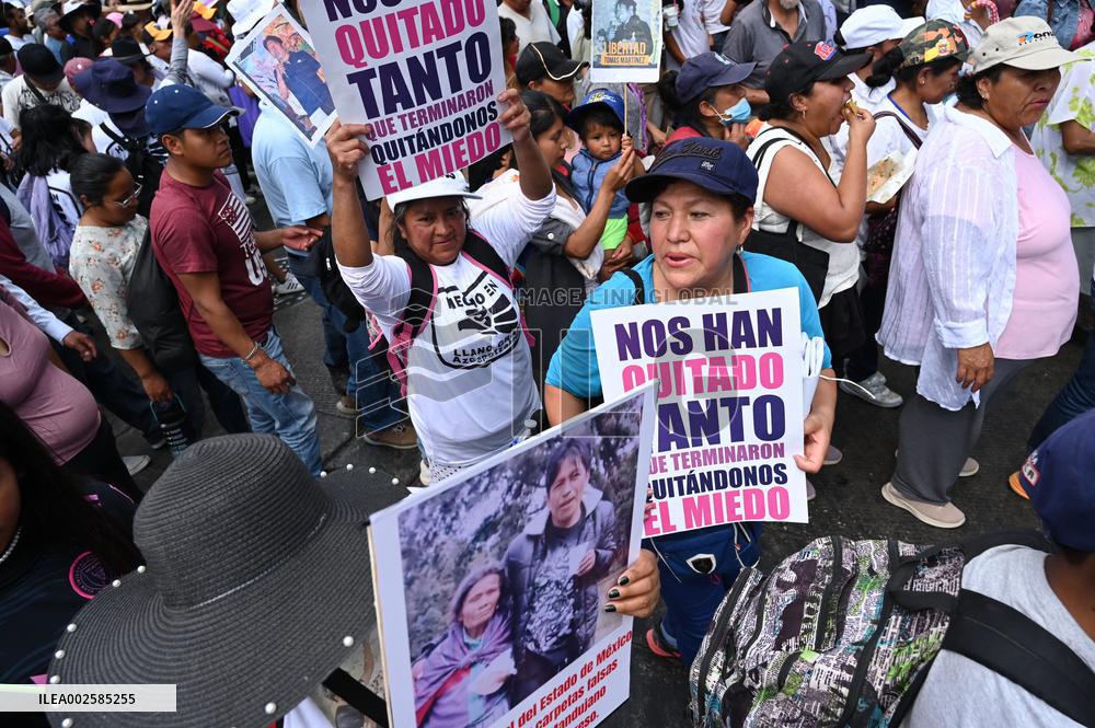 World Day of Political Prisoners Demonstration - Mexico