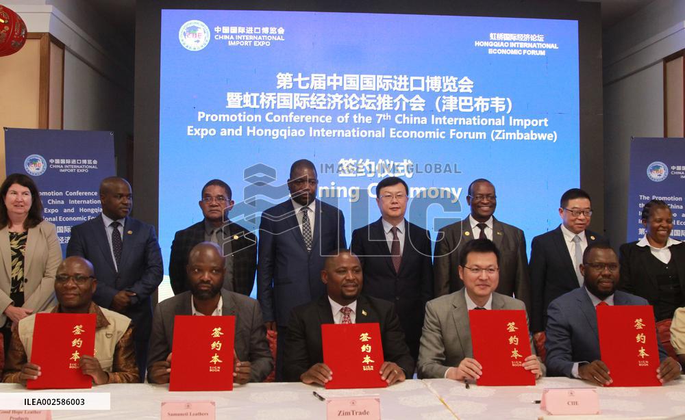 ZIMBABWE-CHINA-CIIE-TRADE