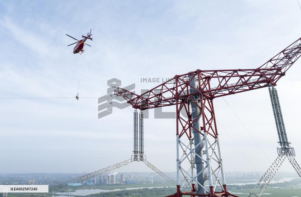 Huaihe River Crossing Transmission Maintenance