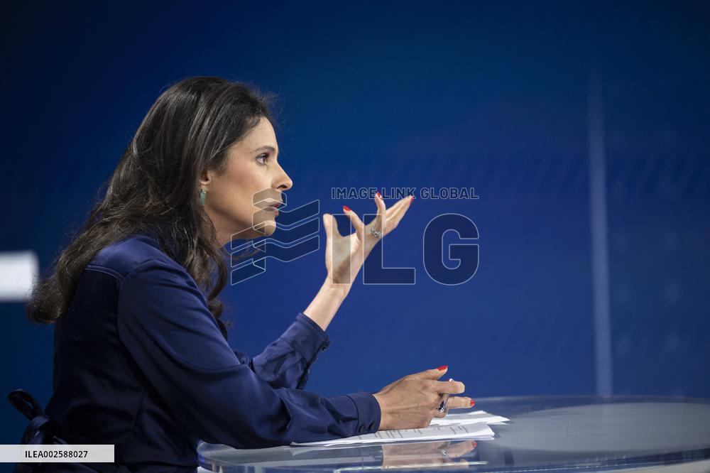 PM Attal Appears On BFM TV - Paris