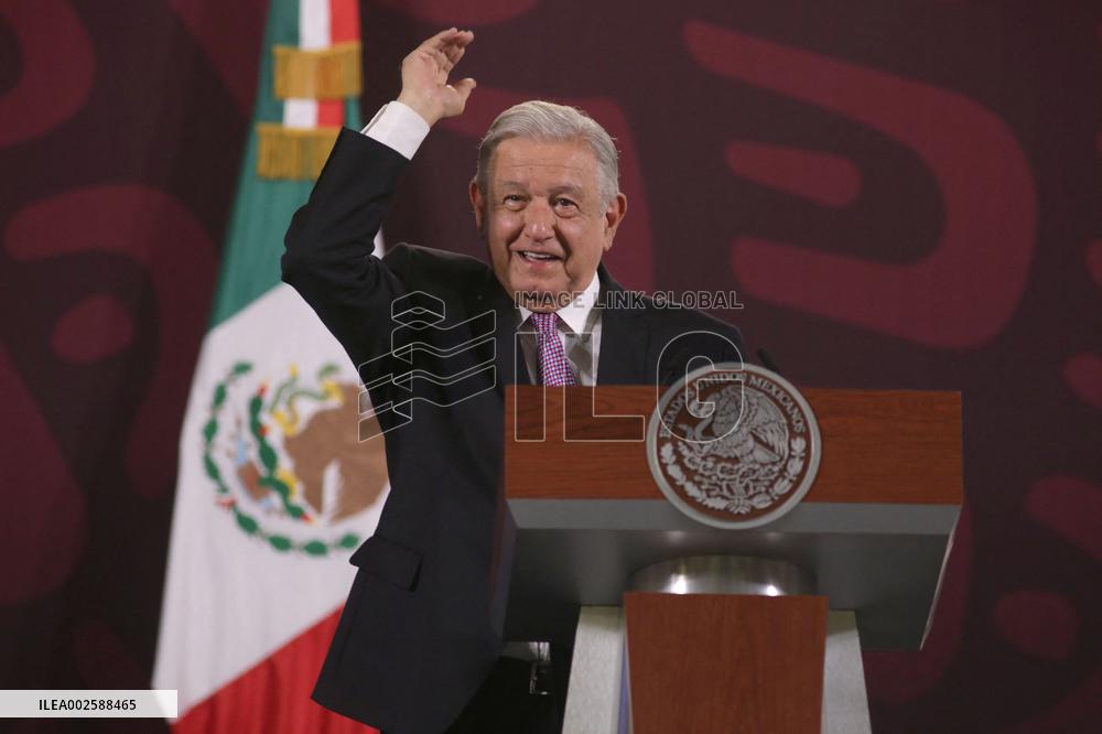 President Lopez Obrador Press Conference - Mexico