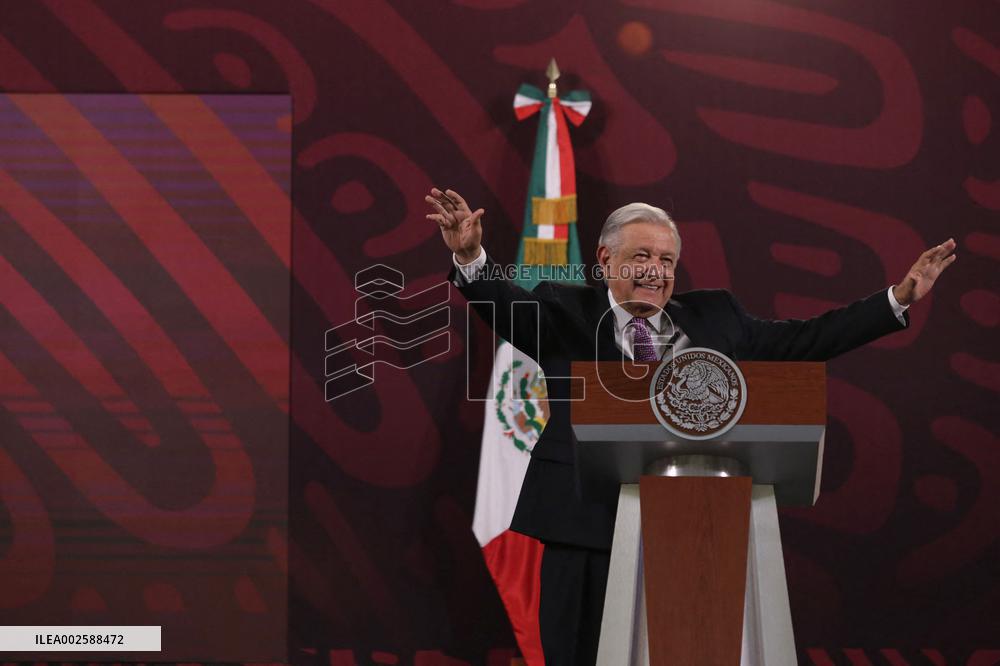 President Lopez Obrador Press Conference - Mexico