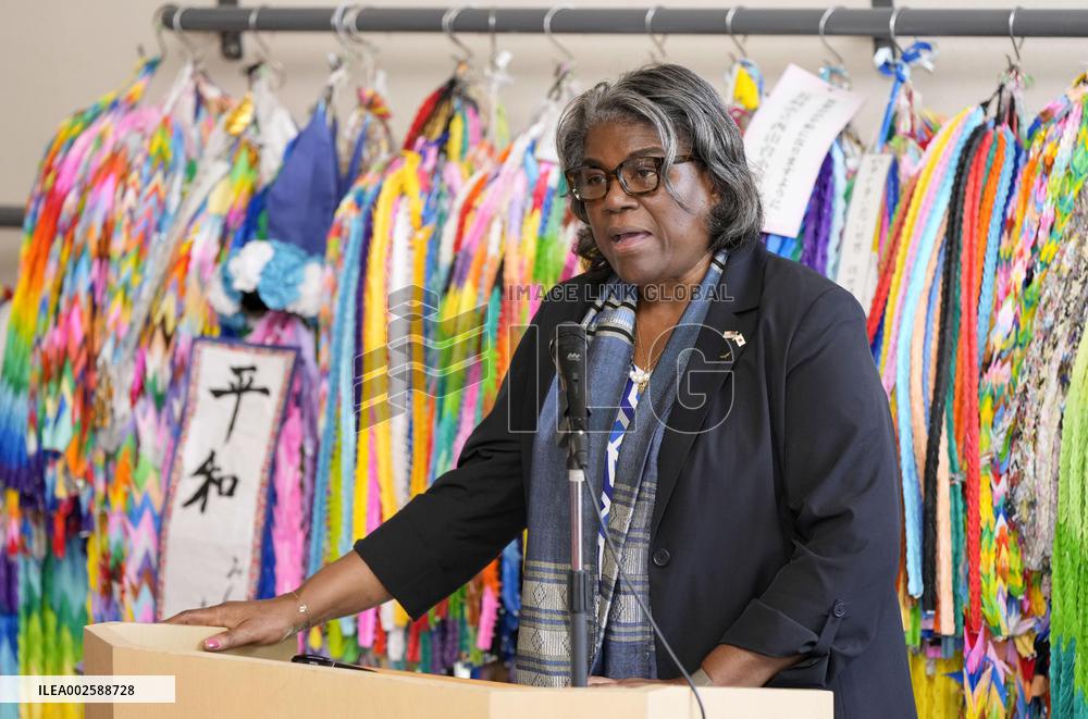 U.S. ambassador to U.N. visits Nagasaki Atomic Bomb Museum